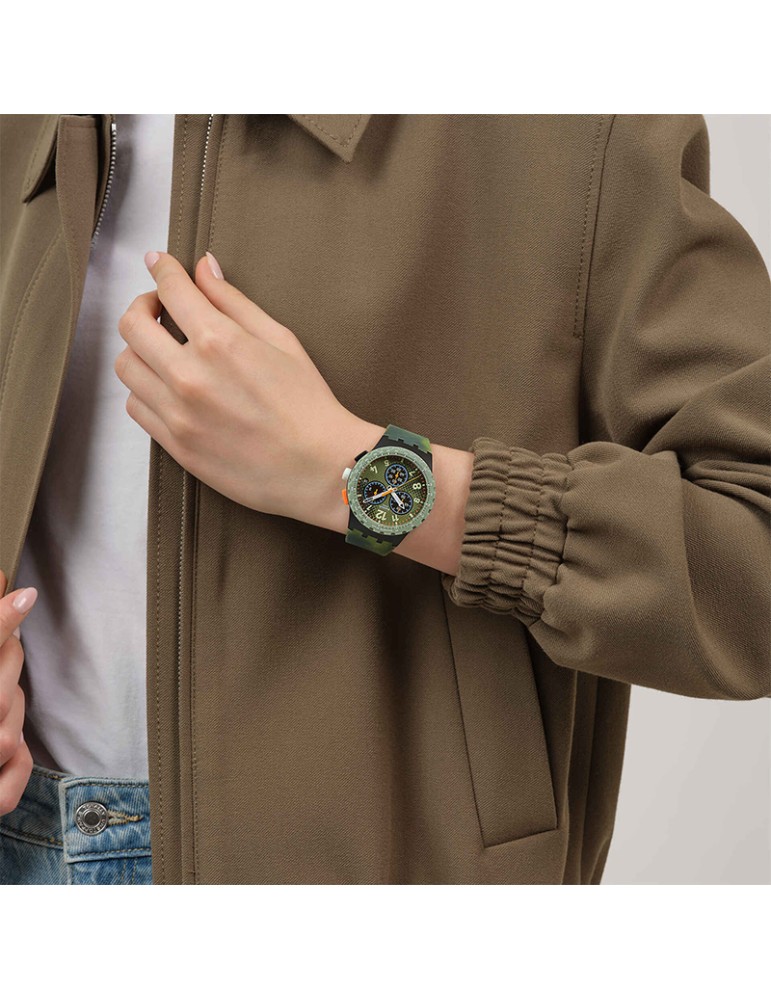 Orologio Swatch - Midday Camo - Cronografo Mimetico - 42mm - SUSB423