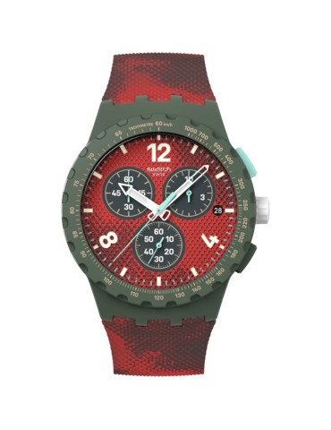 Swatch Watch - Chronograph - Red Camouflage - 42mm - SUSG410