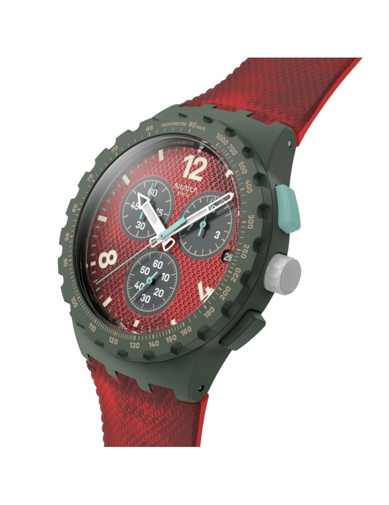 Swatch Watch - Chronograph - Red Camouflage - 42mm - SUSG410