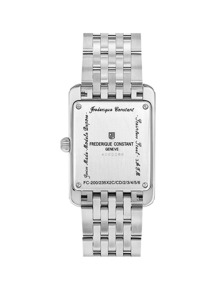 Frederique Constant - Classics Art Déco Carrée Small Seconds Watch 36x25mm Silver Green - 0