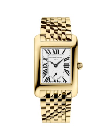 Frederique Constant Watch - Classics Art Déco Carrée Small Seconds 36 × 25.2mm Golden White - 0
