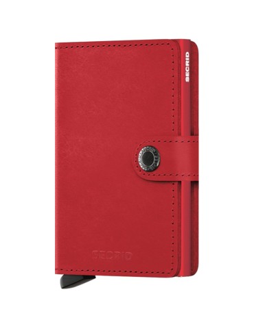 Portafoglio Secrid - Pelle Rossa Liscia -Bottone e Tasto-8718215285878