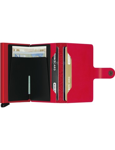 Secrid Wallet - Smooth Red Leather - Button and Key - 8718215285878 2