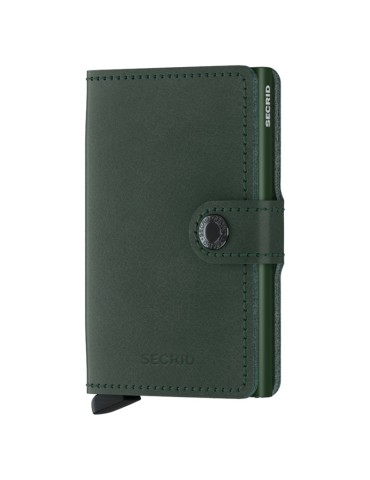 Secrid Wallet - Smooth Green Leather - Button and Key - 8718215286707