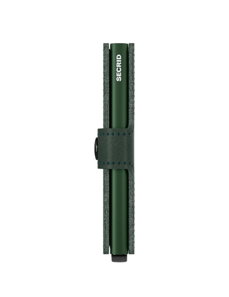 Secrid Wallet - Smooth Green Leather - Button and Key - 8718215286707