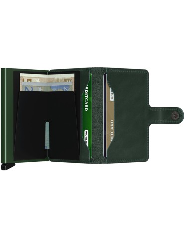 Secrid Wallet - Smooth Green Leather - Button and Key - 8718215286707 2