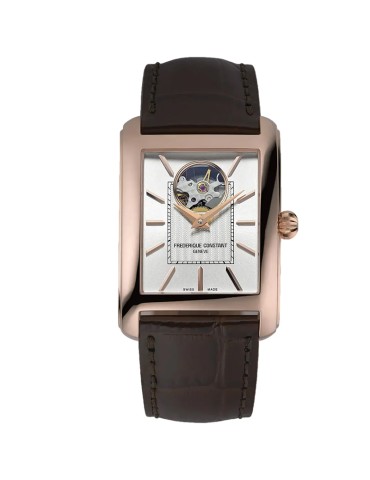Frederique Constant Classics Carrée Heart Beat Automatic 33mm Rose Gold Watch with Visible Movement - 0 2
