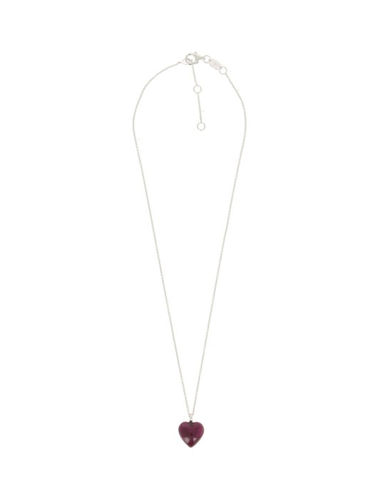 Collana Pesavento - Brio in Argento 925% con Pendente Cuore Smalto Rouge Noir - 0