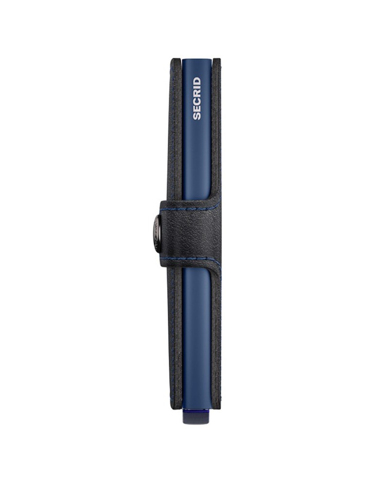 Portafoglio Secrid - Pelle - Bottone - Tasto Nero e Blu -8721077500423