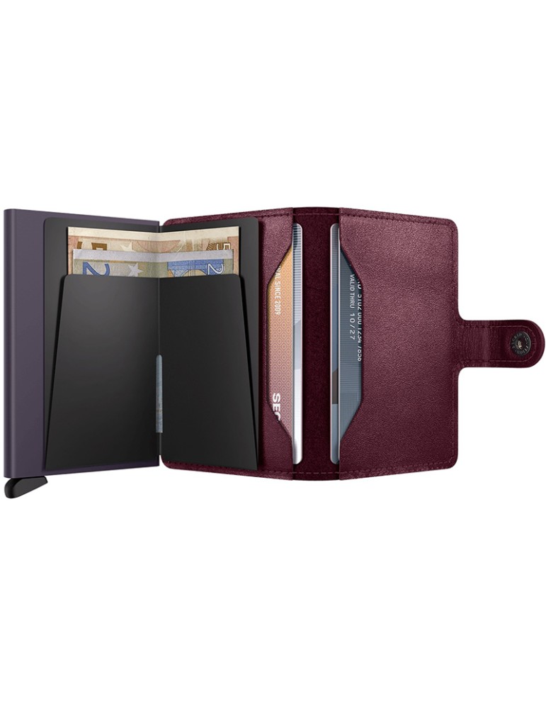 Secrid Wallet - Smooth Blueberry Red Leather - 8721077501062