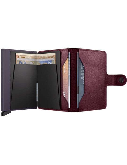 Secrid Wallet - Smooth Blueberry Red Leather - 8721077501062