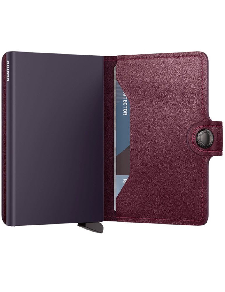 Secrid Wallet - Smooth Blueberry Red Leather - 8721077501062