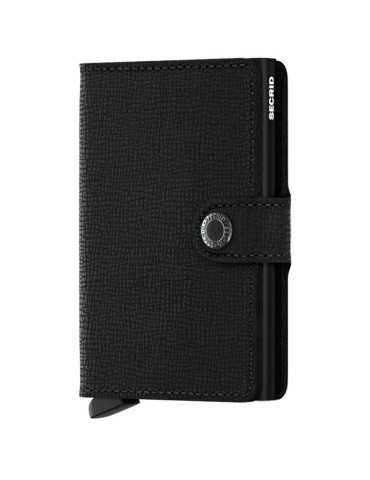 Secrid-Crisple Wallet-Black Embossed Saffiano Leather-8718215281085
