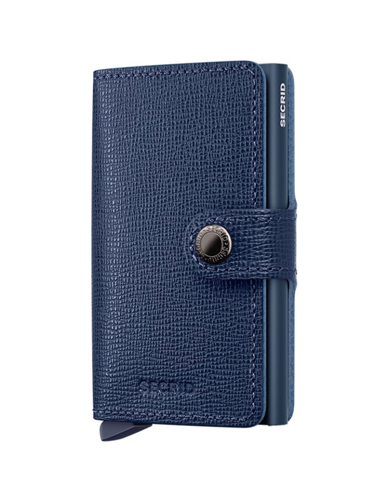 Secrid Wallet - Navy Blue Leather - Saffiano - 8718215284925