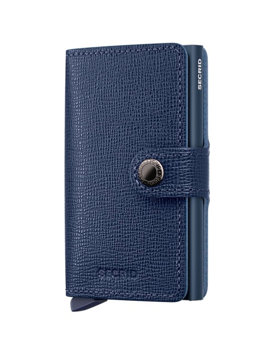 Portafoglio Secrid - Pelle Blu Navy - Saffiano - 8718215284925