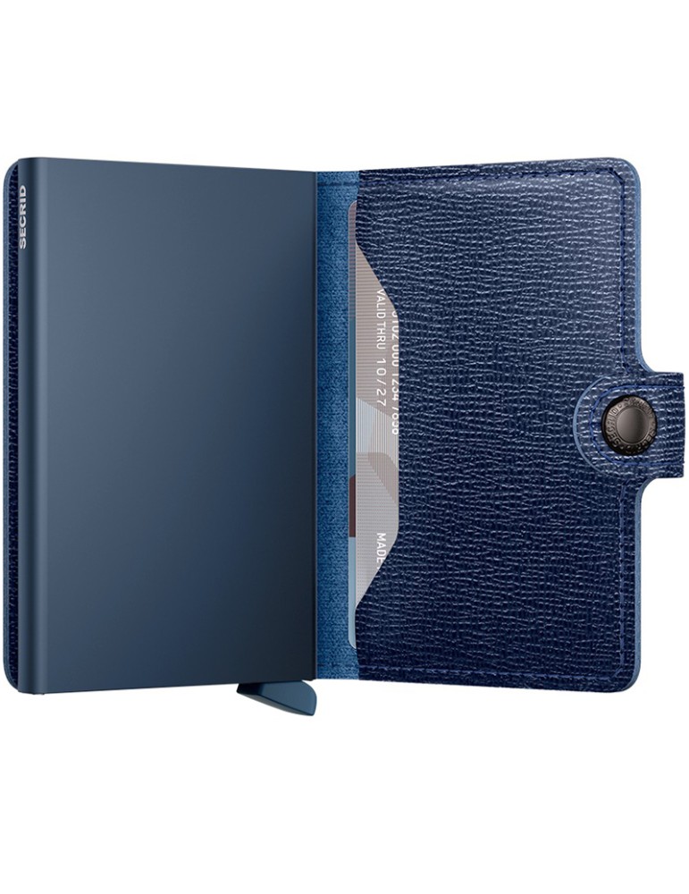Secrid Wallet - Navy Blue Leather - Saffiano - 8718215284925
