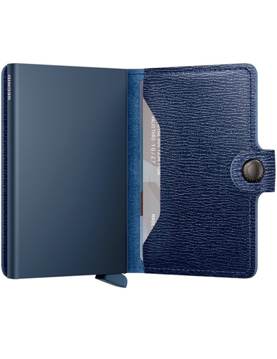 Portafoglio Secrid - Pelle Blu Navy - Saffiano - 8718215284925