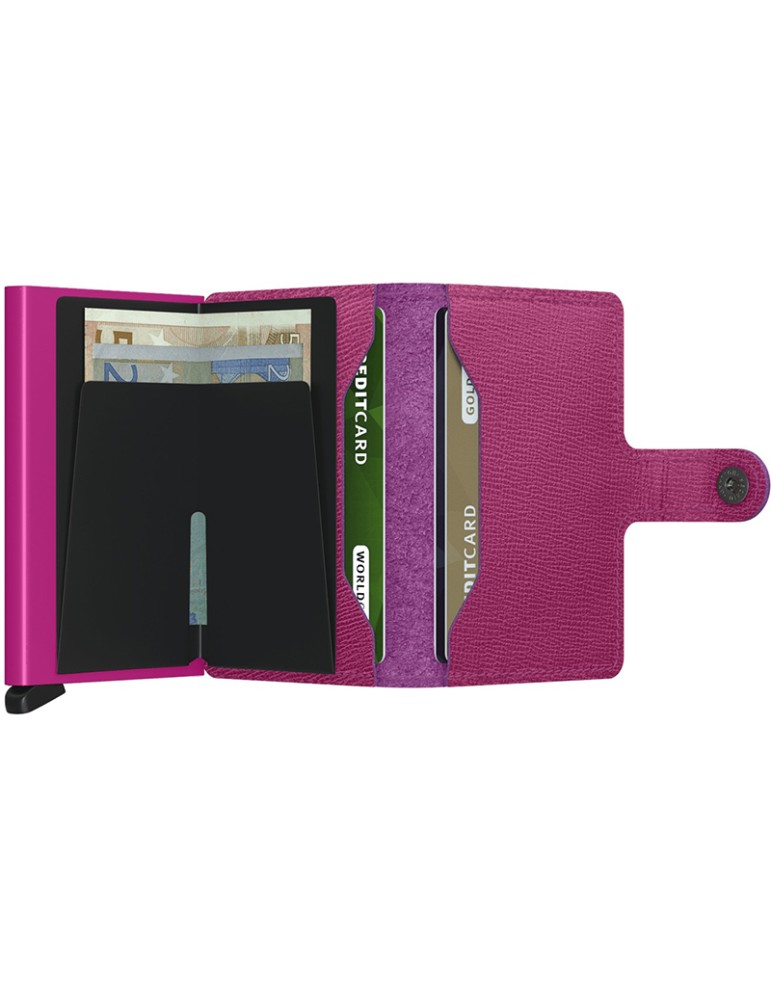 Secrid Wallet - Fuchsia Leather - Saffiano - 8718215289630