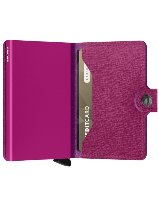 Secrid Wallet - Fuchsia Leather - Saffiano - 8718215289630