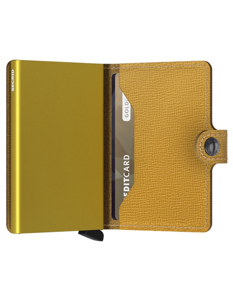 Secrid Wallet - Yellow Ocher Leather - Saffiano - 8718215289647
