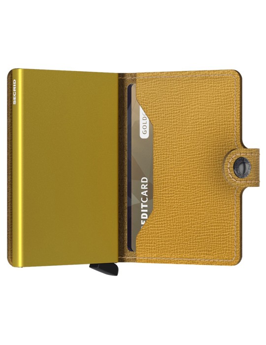 Secrid Wallet - Yellow Ocher Leather - Saffiano - 8718215289647