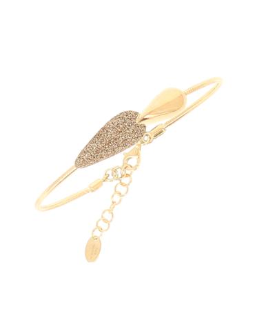 Bracciale Pesavento - Polvere di Sogni in Argento 925% Dorato Goccia con Polvere Giallo Nard - 0