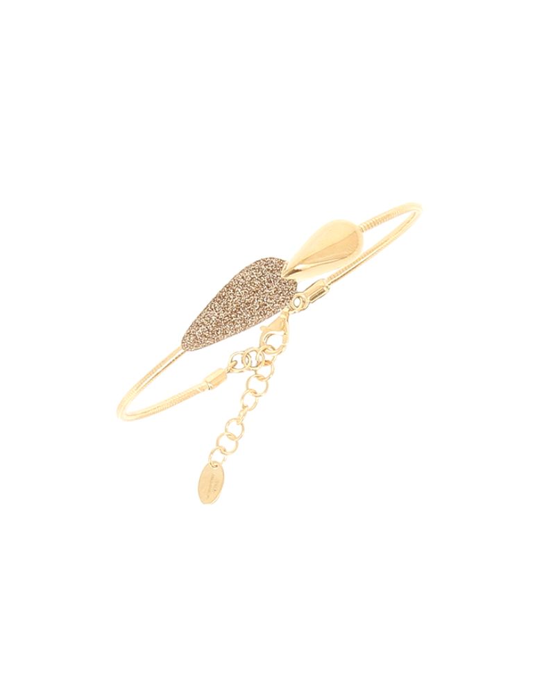 Pesavento Bracelet - Polvere di Sogni in 925% Gold-Plated Silver with Drop and Yellow Nardó Dust - 0