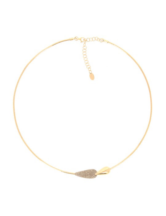 Collana Pesavento - Giallo Mondo in Argento 925% Dorato Goccia con Polvere Giallo Nard - 0