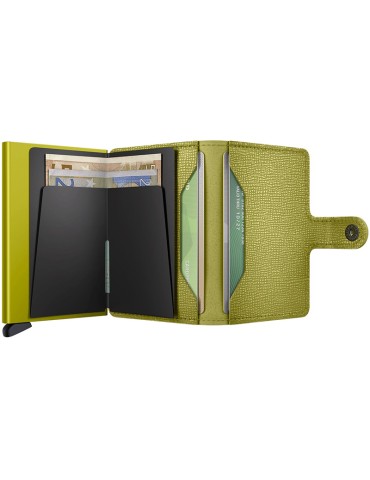 Secrid Wallet - Crisple - Lime Leather - Saffiano - 8721077501024 2