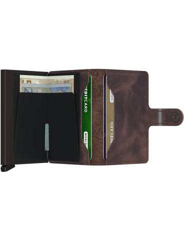 Secrid Wallet - Vintage - Chocolate Leather - Button-8718215281269 2