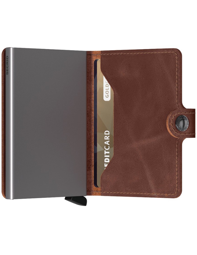 Secrid Wallet - Brown Leather - Button and Button - 8718215281825