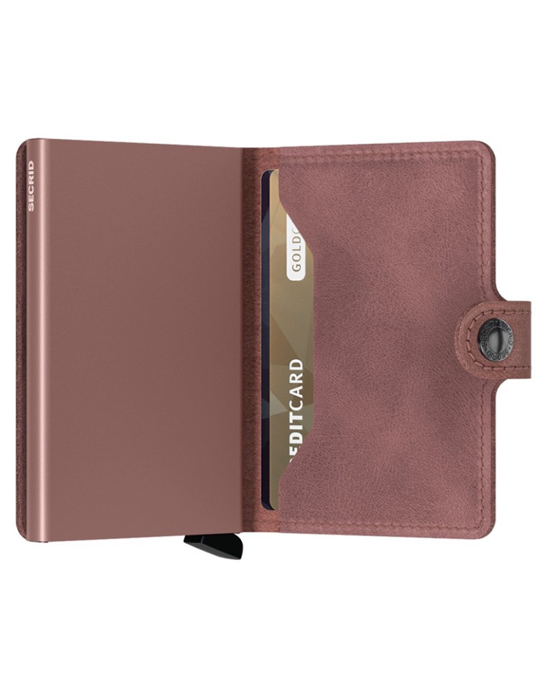 Secrid Wallet - Purple Mauve Leather - Button and Button-8718215284161