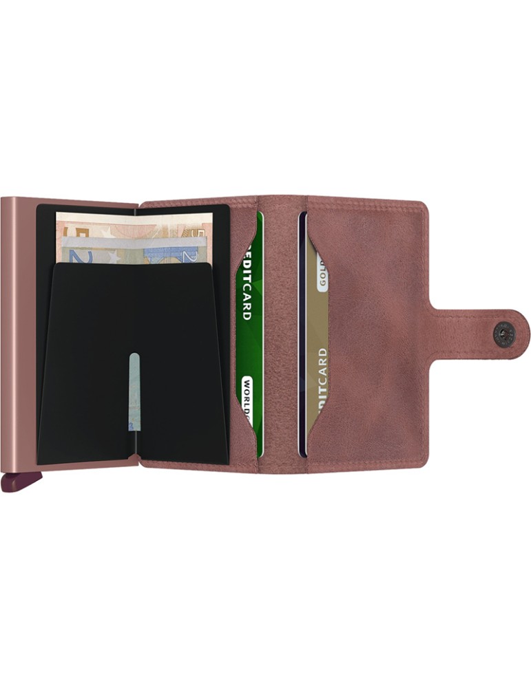 Secrid Wallet - Purple Mauve Leather - Button and Button-8718215284161