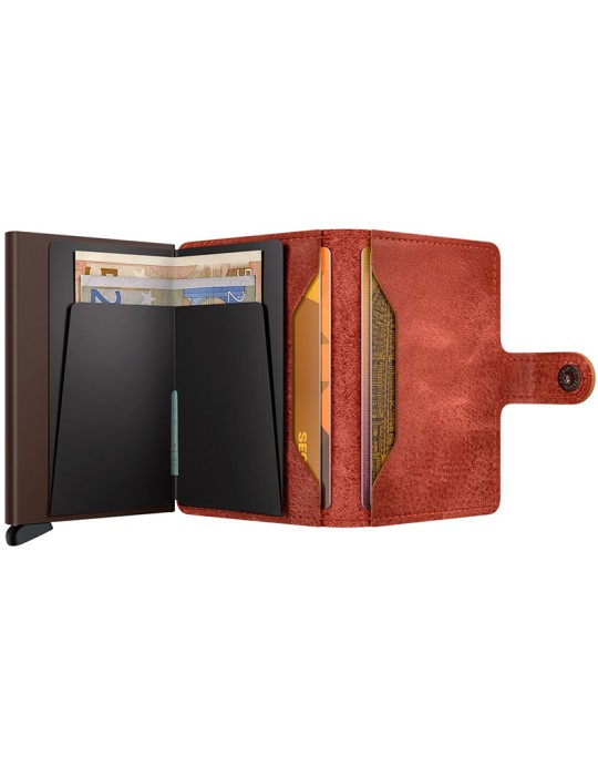 Portafoglio Secrid - Pelle Arancione - Bottone e Tasto - 8718215284765