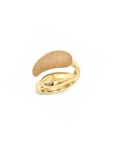 Anello Pesavento - Polvere di Sogni in Argento 925% Dorato Goccia con Polvere Giallo Nard - 0