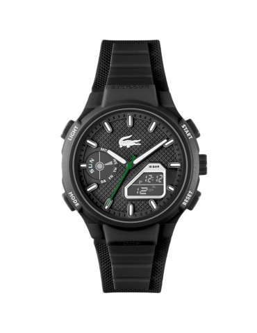 Lacoste Watch - Black Digital Display - 45mm - Silver Details - 2011365