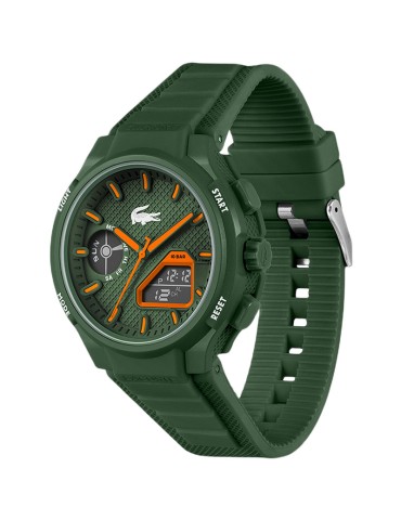 Lacoste Watch - Digital Display - Green and Orange -45mm-2011367 2