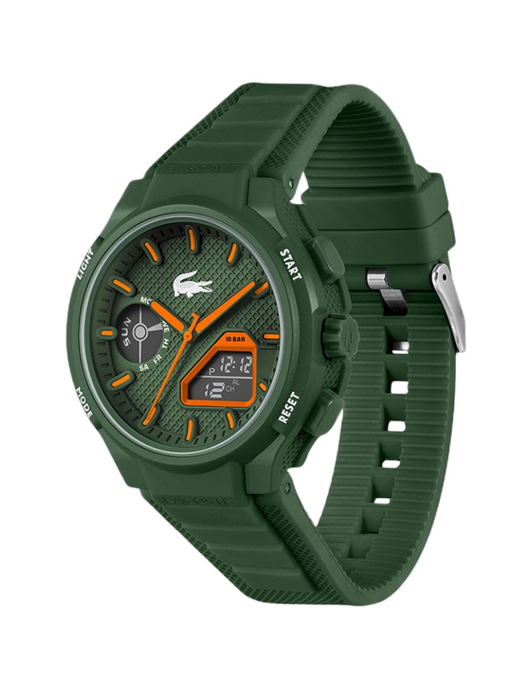 Lacoste Watch - Digital Display - Green and Orange -45mm-2011367