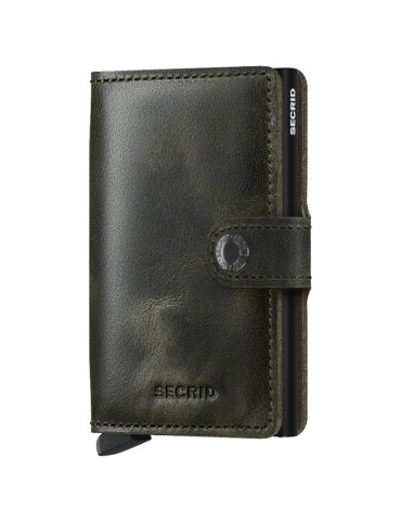 Secrid Wallet - Vintage - Black Olive - Button and Key - 8718215285946