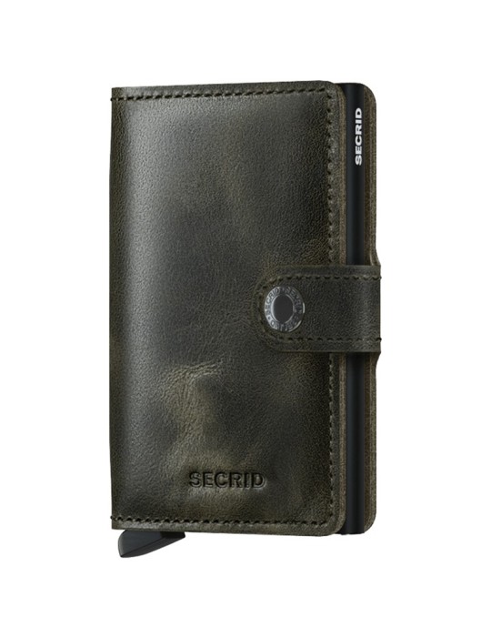 Secrid Wallet - Vintage - Black Olive - Button and Key - 8718215285946