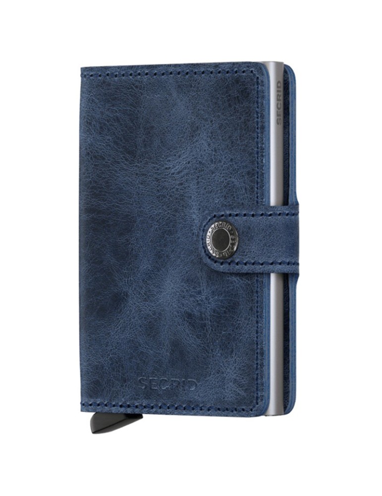 Secrid Wallet - Blue Leather - Button and Button - 8718215286530