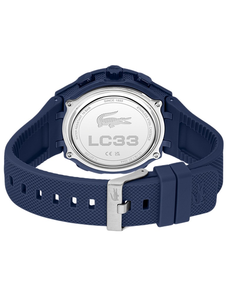 Lacoste Watch - Digital Display - Blue and Rose Gold - 45mm - 2011434