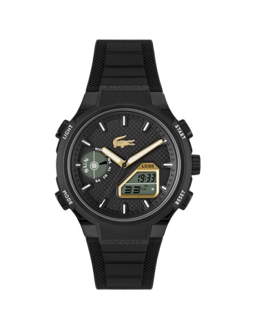 Lacoste Watch - LC33 - Black and Gold Digital Display -45mm-2011435
