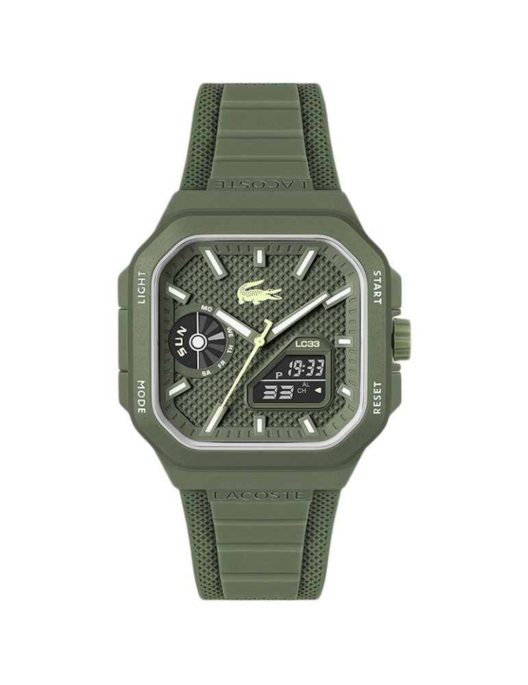 Lacoste Watch - Multifunction - Green Digital Display-45mm-2011505