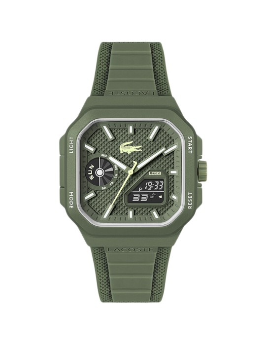 Lacoste Watch - Multifunction - Green Digital Display-45mm-2011505