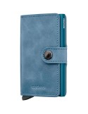 Secrid Wallet - Teal Blue Leather - Button and Key - 08721077500461