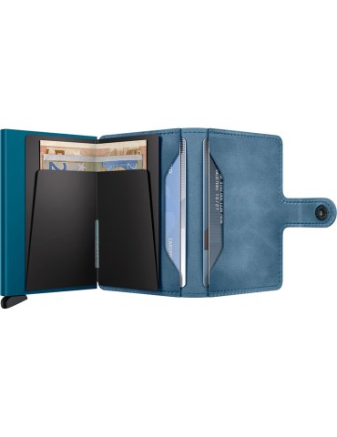 Secrid Wallet - Teal Blue Leather - Button and Key - 08721077500461 2