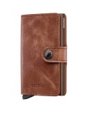 Secrid Wallet - Cognac Brown Leather - Button and Key - 8721077500669
