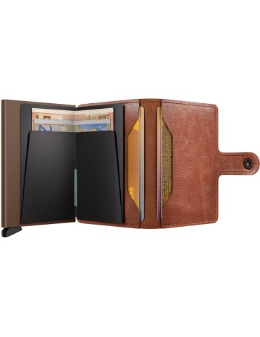 Secrid Wallet - Cognac Brown Leather - Button and Key - 8721077500669 2