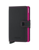 Portafoglio Secrid-Nero e Fuchsia Opaco-Bottone e Tasto-8718215284192